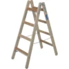 Krause Holz-Sprossen-Doppelleiter 2 X 4 Stufen