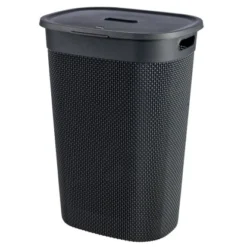 Curver Wäschebox Mit Deckel Filo Grau 55 L