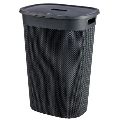 Curver Wäschebox Mit Deckel Filo Grau 55 L 1 Curver Wäschebox Mit Deckel Filo Grau 55 L