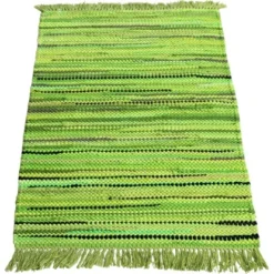 Fleckerlteppich Arlberg Grün 70 Cm X 140 Cm