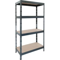 Ar Shelving Schwerlast-Steckregal Rivet S 180cm X 75cm X 35cm 4B Anthrazit FSC®