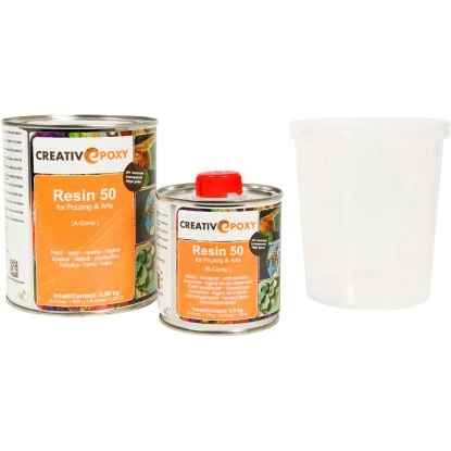 CreativEpoxy Resin 50 A+B 0,85 Kg Transparent 1 CreativEpoxy Resin 50 A+B 0,85 Kg Transparent