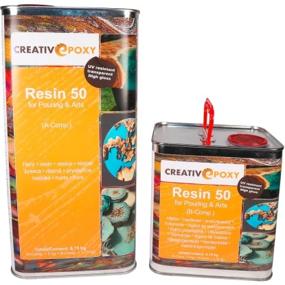 CreativEpoxy Resin 50 A+B 6,75 Kg Transparent 1 CreativEpoxy Resin 50 A+B 6,75 Kg Transparent