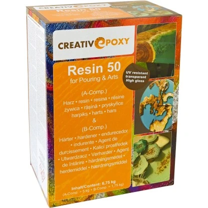 CreativEpoxy Resin 50 A+B 6,75 Kg Transparent 4 CreativEpoxy Resin 50 A+B 6,75 Kg Transparent – Bild 4