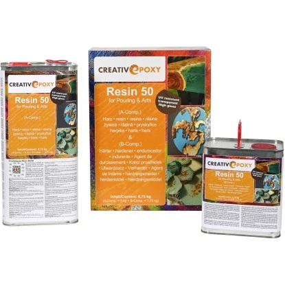 CreativEpoxy Resin 50 A+B 6,75 Kg Transparent 5 CreativEpoxy Resin 50 A+B 6,75 Kg Transparent – Bild 5