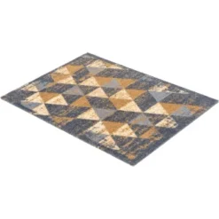 Astra Sauberlaufmatte Miabella 50 Cm X 70 Cm Dreiecke Grau-Braun -Wenko Astra Geschaft 06624 3662 1669040716040 2