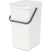 Brabantia Mülleimer Sort & Go 16 L White