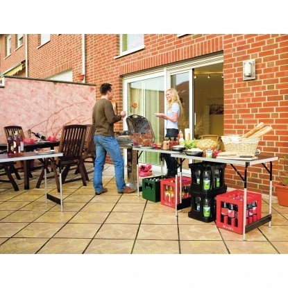 LUX Multifunktionstisch Aluminium 3-teilig 5 LUX Multifunktionstisch Aluminium 3-teilig – Bild 5