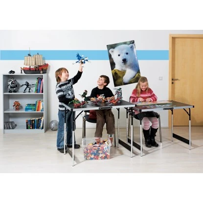 LUX Multifunktionstisch Aluminium 3-teilig 3 LUX Multifunktionstisch Aluminium 3-teilig – Bild 3