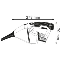 Bosch Professional Akku-Handstaubsauger GAS 12 V-LI Solo -Wenko Astra Geschaft 1083047 VM