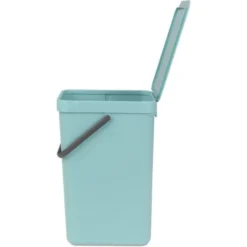 Brabantia Abfallbehälter Sort & Go 16 L Mint Mit Wandhalterung -Wenko Astra Geschaft 109343 brabantia sortgo 3