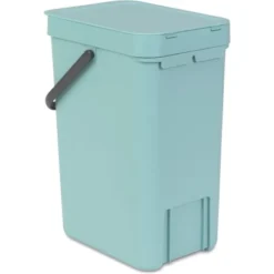 Brabantia Abfallbehälter Sort & Go 12 L Mint Mit Wandhalterung -Wenko Astra Geschaft 109744 brabantia sortgo 4
