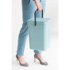 Brabantia Abfallbehälter Sort & Go 12 L Mint Mit Wandhalterung -Wenko Astra Geschaft 109744 brabantia sortgo 6