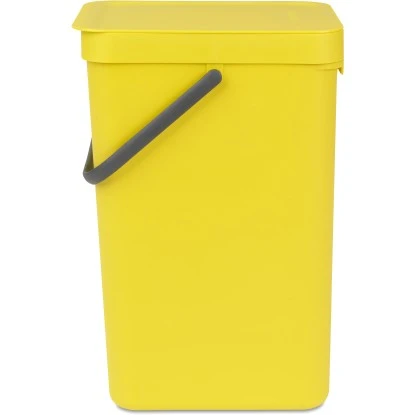Brabantia Abfallbehälter Sort & Go 16 L Gelb Mit Wandhalterung 2 Brabantia Abfallbehälter Sort & Go 16 L Gelb Mit Wandhalterung – Bild 2