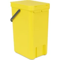 Brabantia Abfallbehälter Sort & Go 16 L Gelb Mit Wandhalterung 8 Brabantia Abfallbehälter Sort & Go 16 L Gelb Mit Wandhalterung -Wenko Astra Geschaft 109867 brabantia sortgo 4