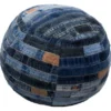 Kayoom Sitzpouf Jeansblau 35 Cm X 40 Cm