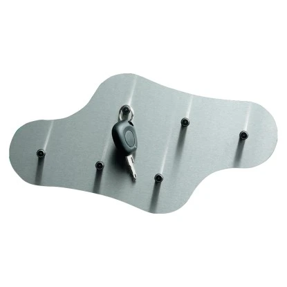 Burg Wächter Edelstahl-Schlüsseltafel Nuvola Mit 6 Haken 1 Burg Wächter Edelstahl-Schlüsseltafel Nuvola Mit 6 Haken