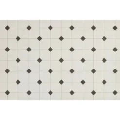 Andiamo PVC Bodenbelag Supreme Fliesenoptik Schwarz Meterware Breite: 200 Cm