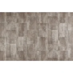 Andiamo PVC Bodenbelag Supreme Fliesenoptik Braun Grau Meterware Breite: 400 Cm