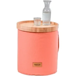 Siena Garden Hocker Flow.U Round Ø 45 Cm X 50 Cm Berry Red -Wenko Astra Geschaft 1346626 1346 P38977 9