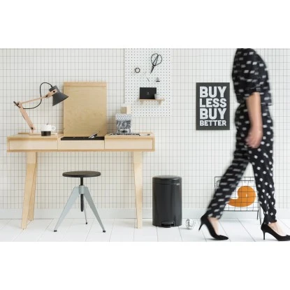 Brabantia Treteimer NewIcon 12 L Matt Black 5 Brabantia Treteimer NewIcon 12 L Matt Black – Bild 5