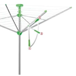 Juwel Wäschespinne Novaplus 600 Easy Silber-Grün