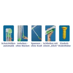 Juwel Wäschespinne Novaplus 600 Easy Silber-Grün -Wenko Astra Geschaft 1567300900 AT488547 1340 4