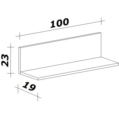 Flex-Well Küchen-Wandregal Lucca 100 Cm Platinblau 2 Flex-Well Küchen-Wandregal Lucca 100 Cm Platinblau – Bild 2