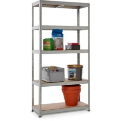 Metall-Schwerlastregal Verzinkt 180 Cm X 90 Cm X 40 Cm -Wenko Astra Geschaft 169192 btp 2 verzinkt 1