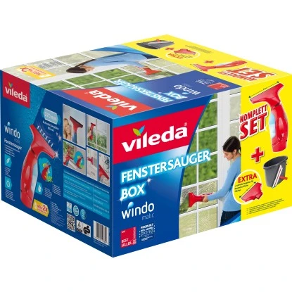Vileda Fenstersauger Inkl. Eimer, Einwascher Und 2. Schmalen Saugaufsatz 2 Vileda Fenstersauger Inkl. Eimer, Einwascher Und 2. Schmalen Saugaufsatz – Bild 2