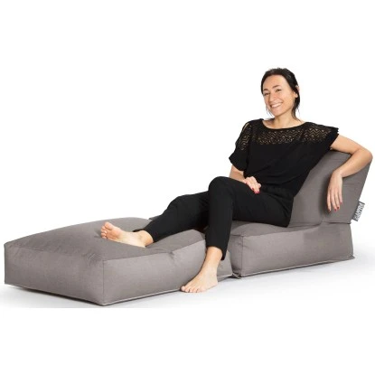 Sitting Point Sitzsack Twist Outside 300 L Grau 2 Sitting Point Sitzsack Twist Outside 300 L Grau – Bild 2