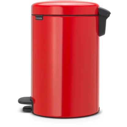 Brabantia Treteimer NewIcon 12 L Rot Mit Geräuschlosem Deckelverschluss 2 Brabantia Treteimer NewIcon 12 L Rot Mit Geräuschlosem Deckelverschluss – Bild 2