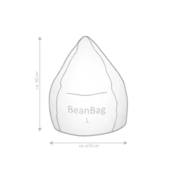 Sitting Point Sitzsack BeanBag Fussball L 120 L -Wenko Astra Geschaft 2256 beanbaglbemassung 10 3