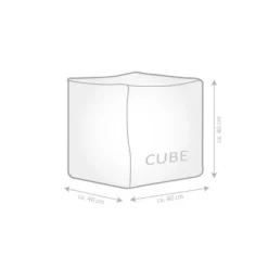 Sitting Point Sitzwürfel Orange -Wenko Astra Geschaft 2256 cube4040bemassung 10 1