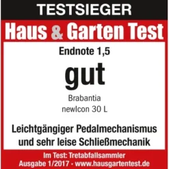 Brabantia Treteimer NewIcon 30 L Platinum -Wenko Astra Geschaft 226647 4162 testlogo 3