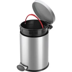 Hailo Tret-Mülleimer Cleanline TX M Silber 11 L -Wenko Astra Geschaft 251 obi cleanline tx m d01