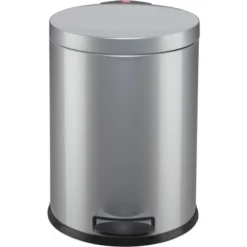 Hailo Tret-Mülleimer Cleanline TX M Silber 11 L -Wenko Astra Geschaft 251 obi cleanline tx m v02