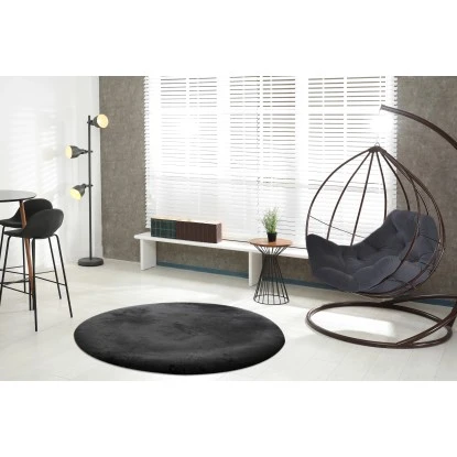 Lalee Teppich Heaven Rund Ø 120 Cm Schwarz 4 Lalee Teppich Heaven Rund Ø 120 Cm Schwarz – Bild 4