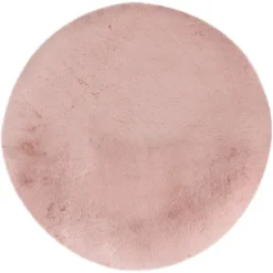 Lalee Teppich Heaven Rund Ø 120 Cm Powder Pink