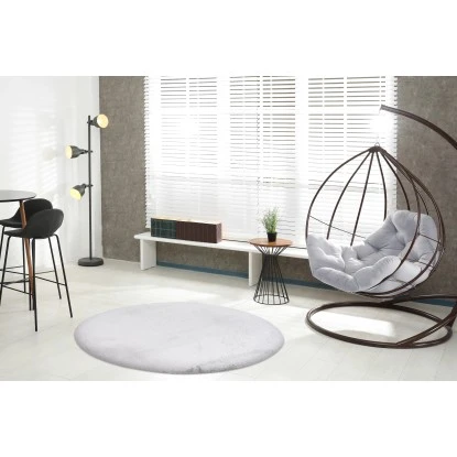 Lalee Teppich Heaven Rund Ø 120 Cm Silber 4 Lalee Teppich Heaven Rund Ø 120 Cm Silber – Bild 4