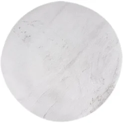 Lalee Teppich Heaven Rund Ø 120 Cm Silber