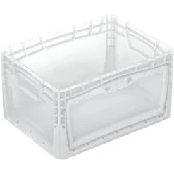 Eurobox-System Box Flap Side 40 X 30 X 22 Cm Transparent
