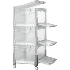 Eurobox-System Box Flap Side 40 X 30 X 22 Cm Transparent -Wenko Astra Geschaft 261575 3886 3