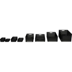 Eurobox-System Box Vollwand 60 X 40 X 12 Cm Schwarz 6 Eurobox-System Box Vollwand 60 X 40 X 12 Cm Schwarz -Wenko Astra Geschaft 261646 3886 2