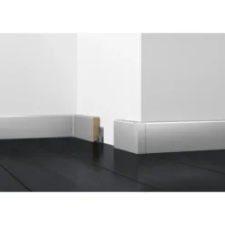 Sockelleiste White&Black Cubica Weiß 70 Mm X 18 Mm Länge 2400 Mm -Wenko Astra Geschaft 261814 2030 2