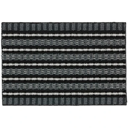 Astra Fußmatte Poly Brush 40 Cm X 60 Cm Schwarz-Silber 1 Astra Fußmatte Poly Brush 40 Cm X 60 Cm Schwarz-Silber