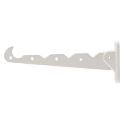 Siro Klapphaken Kleiderlüfter 1142 Metall Weiß Länge: 290 Mm -Wenko Astra Geschaft 301463 3567