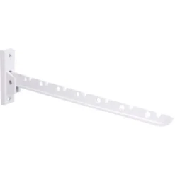 Siro Klapphaken Kleiderlüfter 1141 Metall Weiß Länge 330 Mm -Wenko Astra Geschaft 301466 3567 3