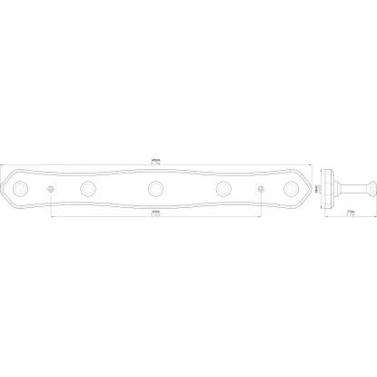 Siro Hakenleiste S126 Kiefer Länge 460 Mm 5 Haken FSC® 7 Siro Hakenleiste S126 Kiefer Länge 460 Mm 5 Haken FSC® – Bild 7