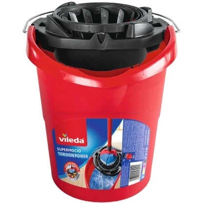 Vileda Wischmopp-Eimer SuperMocio Mit PowerPress 1 Vileda Wischmopp-Eimer SuperMocio Mit PowerPress